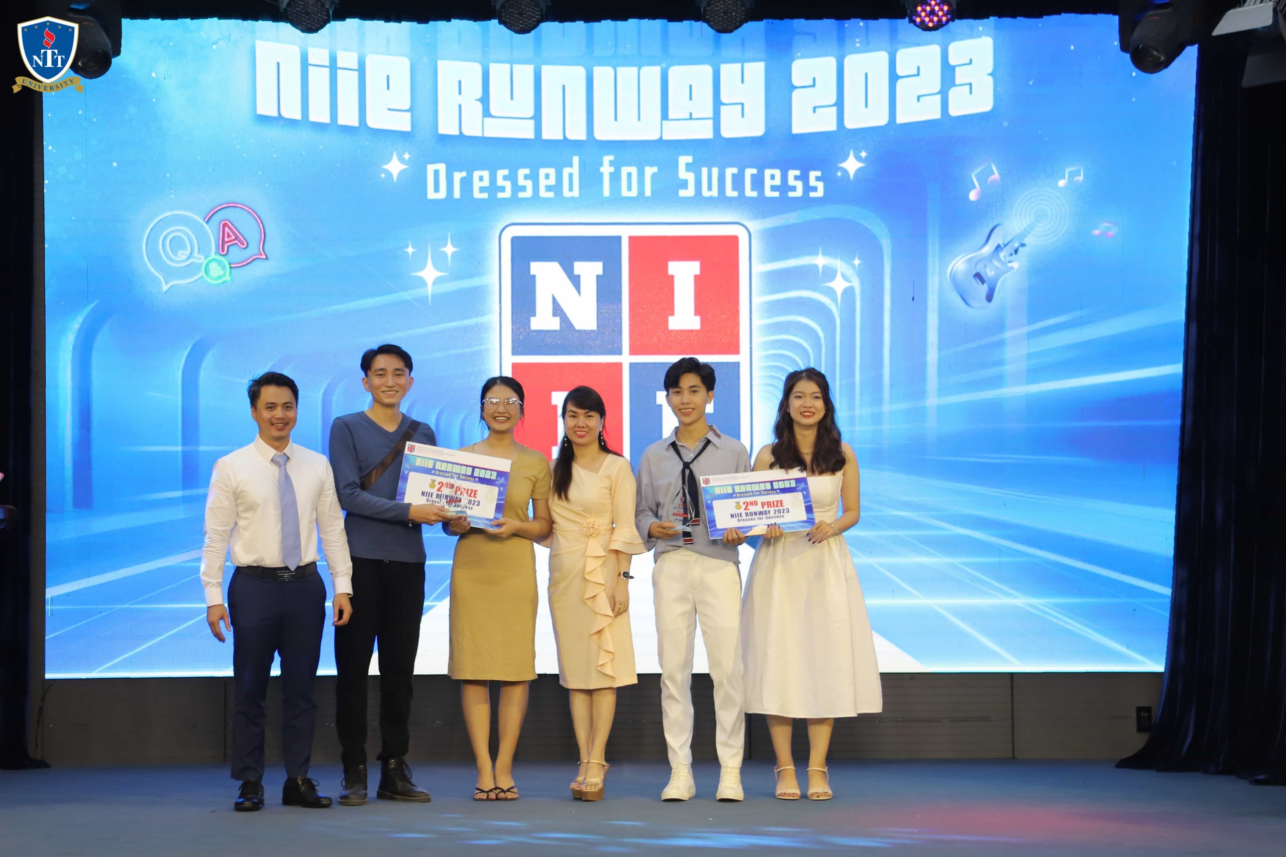 Pictures of first - second - third prizes of NIIE Runway 2023: Dressed for Success