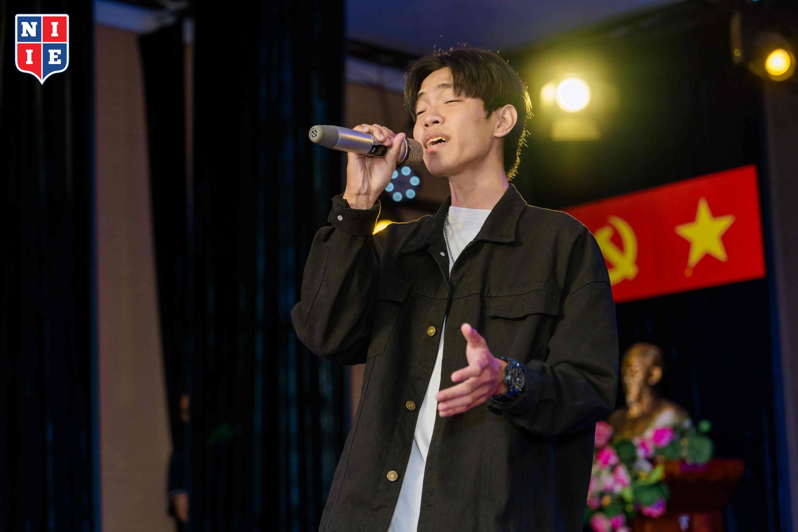 Năm nay, Trần Quốc Linh quay trở lại NIIE Got Talent với tiết mục Yêu người có ước mơ